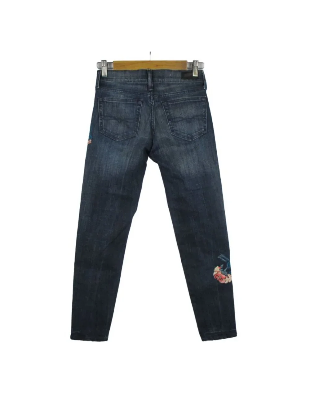 Polo Ralph Lauren Embroidered Women's Tompkins Skinny Floral Jeans US 25 NEW - Picture 2 of 10